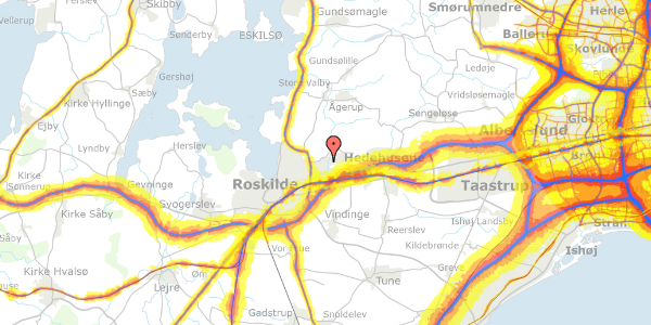 Trafikstøjkort på Munksøgård 35, 4000 Roskilde