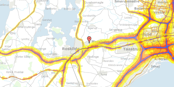 Trafikstøjkort på Munksøgård 57, 4000 Roskilde