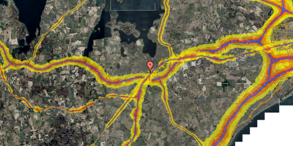 Trafikstøjkort på Neergårdsvej 26, 1. th, 4000 Roskilde