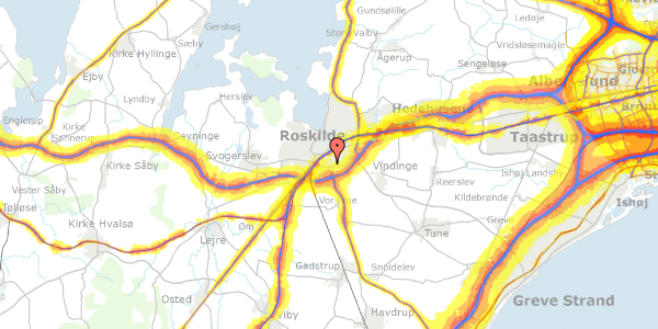 Trafikstøjkort på Ringparken 2, 2. th, 4000 Roskilde