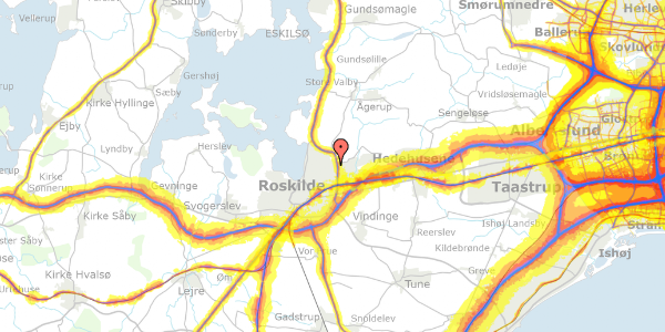 Trafikstøjkort på Rørholm 42, 4000 Roskilde