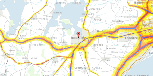 Trafikstøjkort på Rørmosen 1, 4000 Roskilde