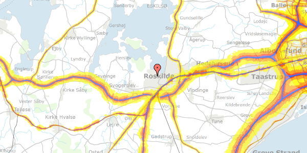 Trafikstøjkort på Rørmosen 25, 2. th, 4000 Roskilde