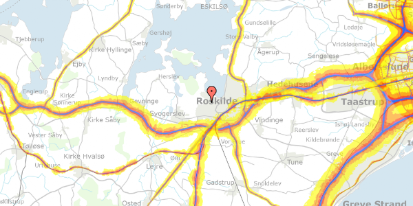 Trafikstøjkort på Rørmosen 61, st. th, 4000 Roskilde