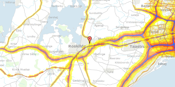 Trafikstøjkort på Skovlyst 59, 4000 Roskilde