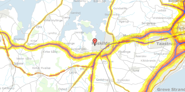 Trafikstøjkort på Sneglehøj 73, 4000 Roskilde