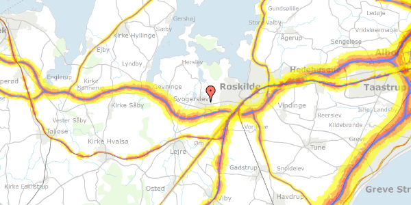 Trafikstøjkort på Stenleddet 21, 4000 Roskilde