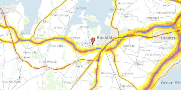 Trafikstøjkort på Stenleddet 31, 4000 Roskilde