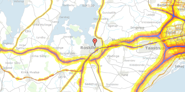 Trafikstøjkort på Strandengen 36, 4000 Roskilde