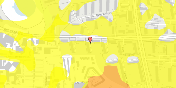 Trafikstøjkort på Søndre Ringvej 48, 4. 14, 4000 Roskilde