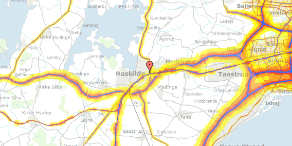 Trafikstøjkort på Ternehaven 126, 4000 Roskilde