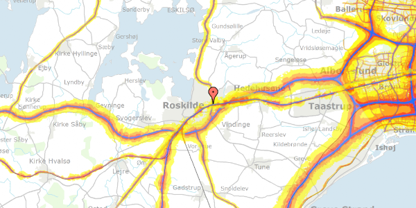 Trafikstøjkort på Ternevej 52, 1. , 4000 Roskilde