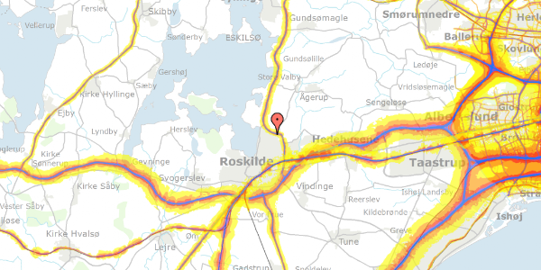 Trafikstøjkort på Terrasserne 25, 4000 Roskilde