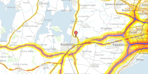 Trafikstøjkort på Terrasserne 61, 4000 Roskilde