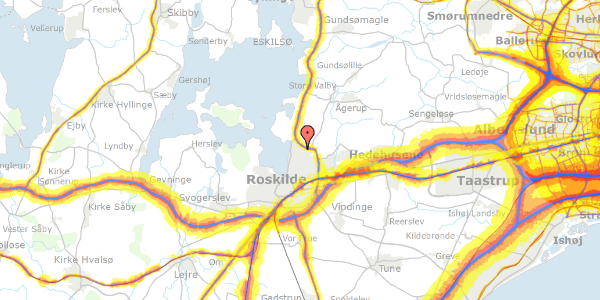 Trafikstøjkort på Terrasserne 87, 4000 Roskilde