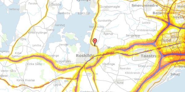 Trafikstøjkort på Terrasserne 109, 4000 Roskilde