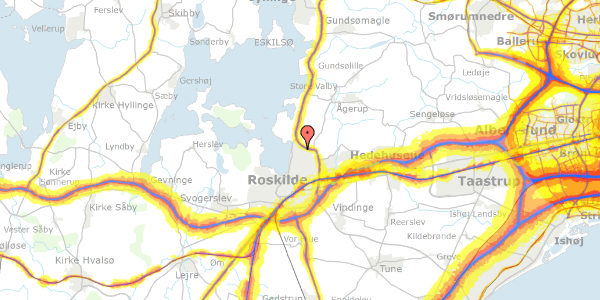 Trafikstøjkort på Terrasserne 133, 4000 Roskilde