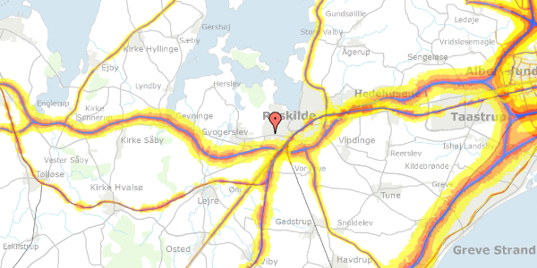 Trafikstøjkort på Wiemosen 88, 2. th, 4000 Roskilde