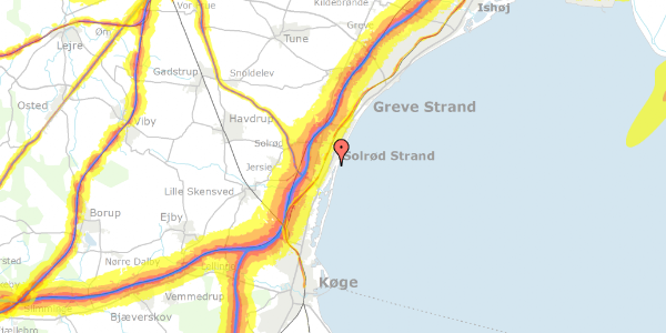 Trafikstøjkort på Lyngtoften 4, 2680 Solrød Strand