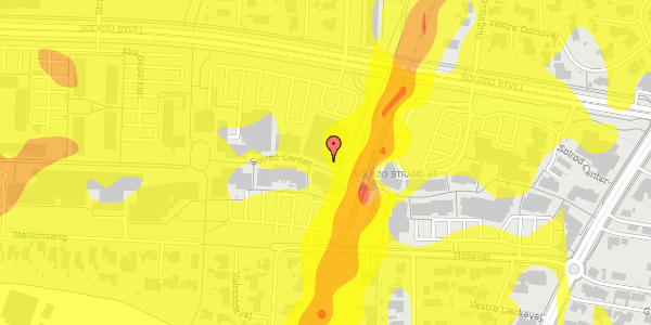 Trafikstøjkort på Solrød Center 41, 2680 Solrød Strand