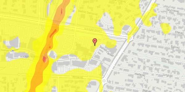 Trafikstøjkort på Solrød Center 87, 1. 18, 2680 Solrød Strand