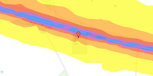 Trafikstøjkort på Slagelse Landevej 2, 4200 Slagelse