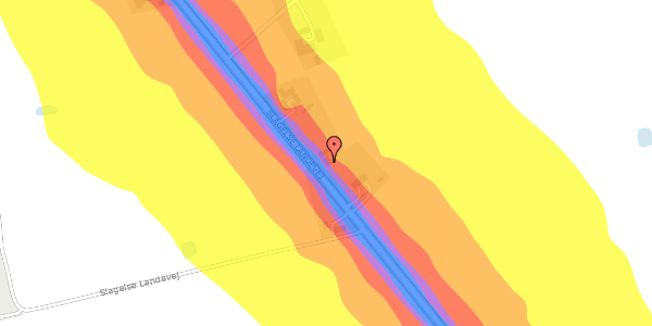 Trafikstøjkort på Slagelse Landevej 17, 4200 Slagelse