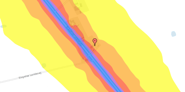 Trafikstøjkort på Slagelse Landevej 19B, 4200 Slagelse