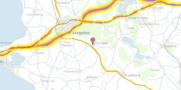 Trafikstøjkort på Sørby Parkvej 80, 4200 Slagelse