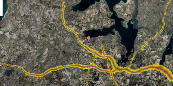 Trafikstøjkort på Ægirsvej 21, 4300 Holbæk