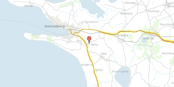 Trafikstøjkort på Gl Sorøvej 15, 4400 Kalundborg