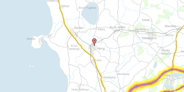 Trafikstøjkort på Hovedgaden 59, 4270 Høng