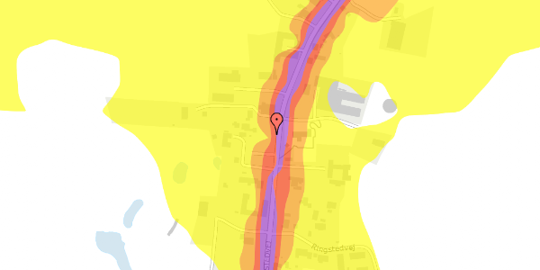 Trafikstøjkort på Ringstedvej 186, 4300 Holbæk