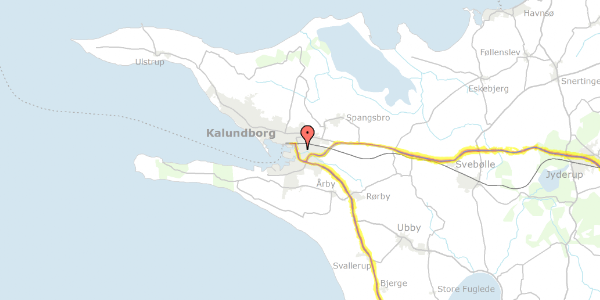 Trafikstøjkort på Grethes Alle 4, 4400 Kalundborg
