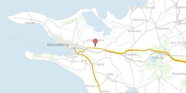 Trafikstøjkort på Holbækvej 169, 4400 Kalundborg