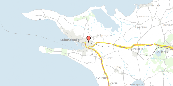 Trafikstøjkort på Knuds Alle 12, 4400 Kalundborg