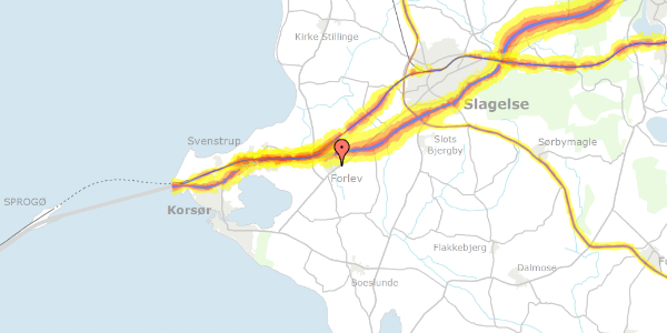 Trafikstøjkort på Enghavevej 130, 4241 Vemmelev