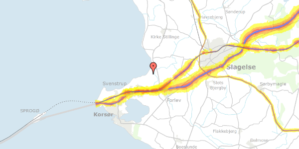 Trafikstøjkort på Fjordterneholmen 4, 4220 Korsør