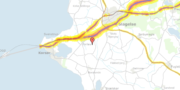 Trafikstøjkort på Gammellongvej 12, 4241 Vemmelev