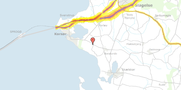 Trafikstøjkort på Stengelshøjvej 34, 4220 Korsør