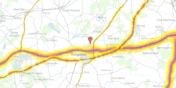 Trafikstøjkort på Benløse By 5, 4100 Ringsted