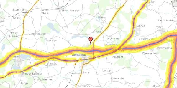 Trafikstøjkort på Benløse By 10, 4100 Ringsted