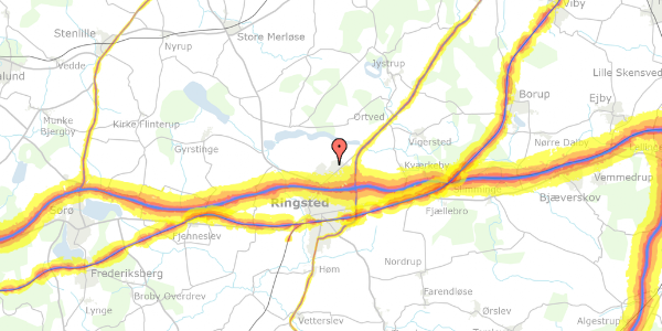 Trafikstøjkort på Benløse By 31B, 4100 Ringsted