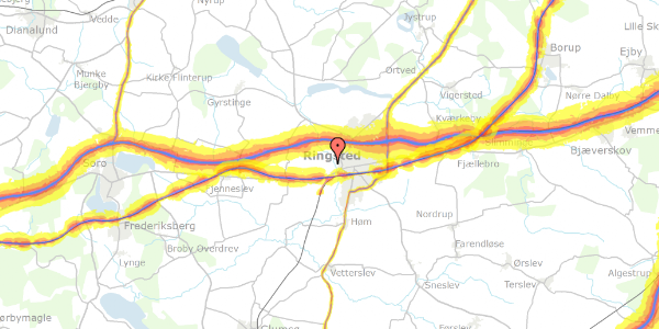 Trafikstøjkort på Havemøllevej 47, 4100 Ringsted