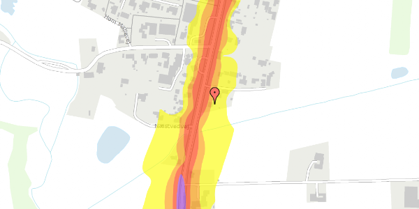 Trafikstøjkort på Næstvedvej 245, 4100 Ringsted