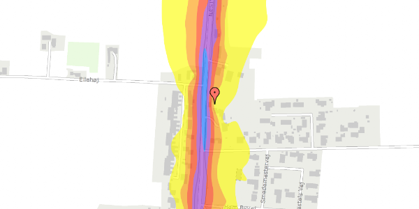 Trafikstøjkort på Næstvedvej 265, 4100 Ringsted