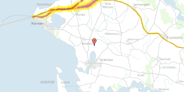 Trafikstøjkort på Gerdrupvej 232, 4230 Skælskør