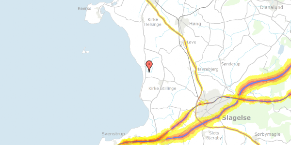 Trafikstøjkort på Drøsselbjergvej 64, 4200 Slagelse