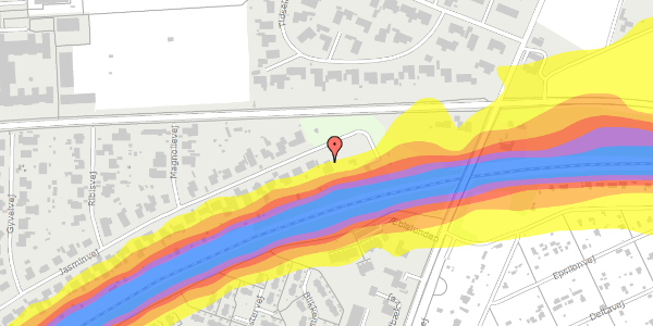 Trafikstøjkort på Jasminvej 68, kl. , 4200 Slagelse