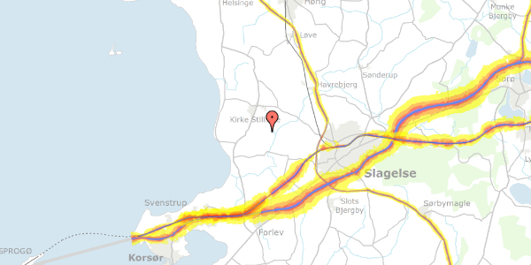 Trafikstøjkort på Kildemarksvej 25, 4200 Slagelse